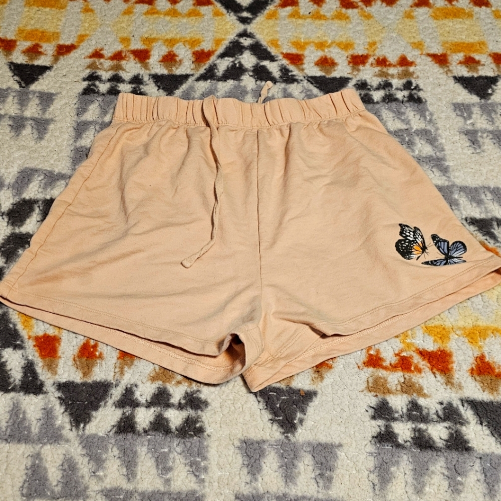 Cold Crush Shorts with Purple & Orange Butterflies Size Medium